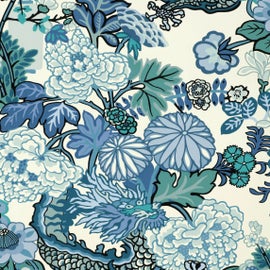 Example of Chinoiserie Schumacher Wallpaper