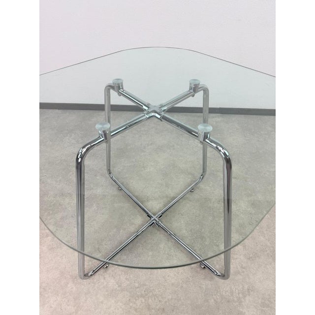 Mid-Century Modern Italian Tubular Chrome and Glass Dining Table, 1970s For Sale - Image 6 of 11