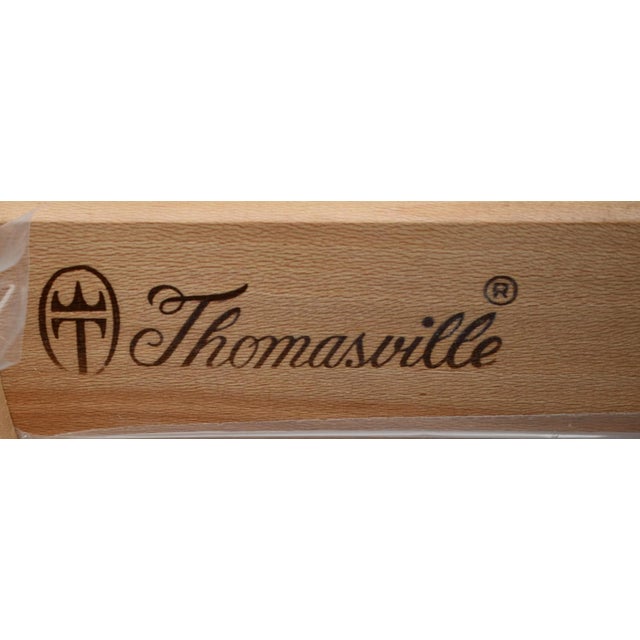 Vintage Pair of Thomasville Mahogany Queen Anne Style Tables W/Drawer For Sale - Image 13 of 13