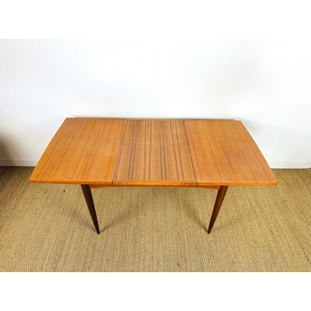 Brown Scandinavian Extendable Teak Dining Table, 1960 For Sale - Image 8 of 18