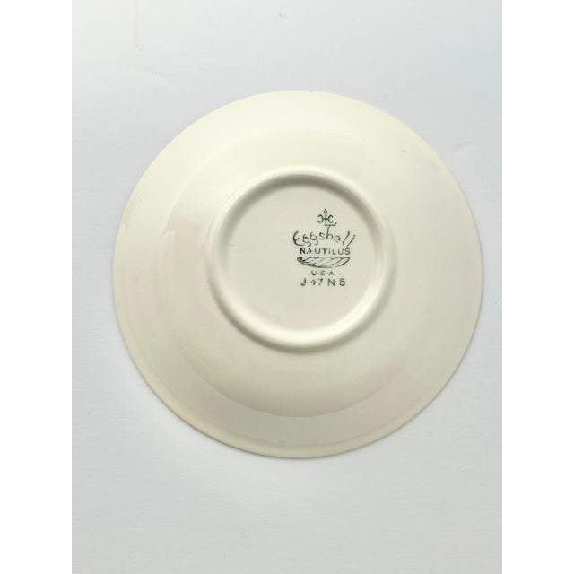 1940s 1940s Homer Laughlin “Tulip” Set of 6 Ceramic Dessert Bowls For Sale - Image 5 of 5