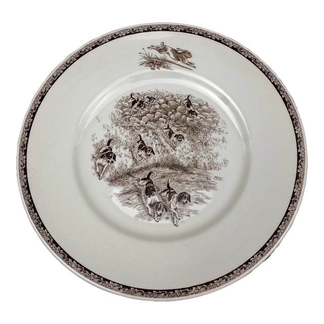 Wedgwood England Sporting Dog "A Hot Scent" Beagles Plate Marguerite Kirmse For Sale