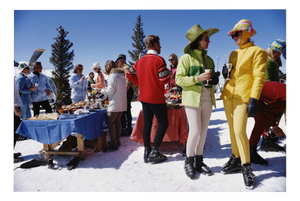 Slim Aarons, Snowmass Gathering, Estate Stamped Photographic Print