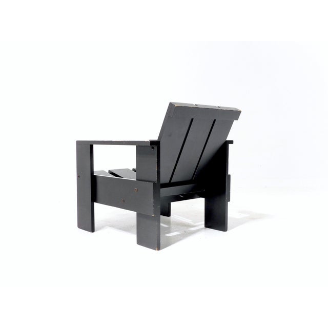 Wood Vintage Crate Children's Chair by Gerrit Rietveld for Rietveld, 2005 For Sale - Image 7 of 18