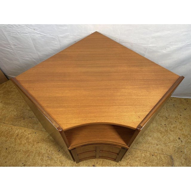 Wood Mid-Century Modern Teak Corner Cabinet from Nathan, 1960s For Sale - Image 7 of 11