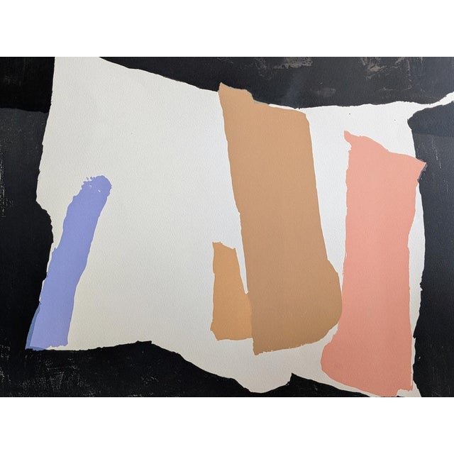 Modern Pierre Pallut, Abstract Composition, 1972, Lithograph For Sale - Image 3 of 9