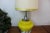 Mid 20th Century Pair of 1970's Lamps Yellow Glass and Chrome For Sale - Image 5 of 11