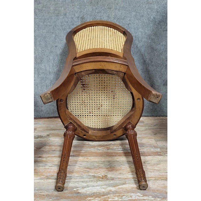 Louis XVI Style Mahogany Racket Chairs, Set of 6 For Sale - Image 6 of 9