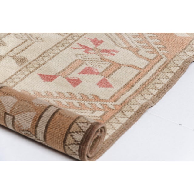 Anatolian Muted Faded Wool Aztec Rug For Sale - Image 11 of 11