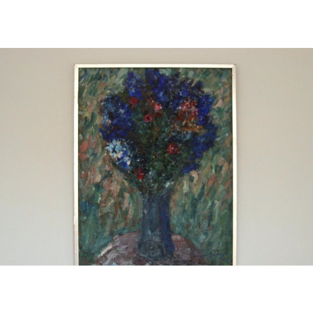 Lennart Andersson, Blue Vase, 1968, Oil on Canvas, Framed For Sale - Image 13 of 18
