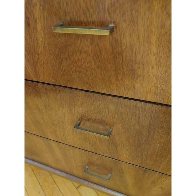 Wood Mid-20th Century Walnut & Cane Sideboard by American of Martinsville For Sale - Image 7 of 10
