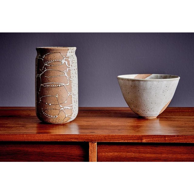 1960s Stoneware Bowl and Vase by Victor Vic Bracke, 1960s, Set of 2 For Sale - Image 5 of 18