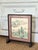 1960s Asian Hand-Painted Landscape Tabletop Screen | Traditional Oriental Desk Decor For Sale - Image 9 of 11