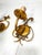 Plastic Wrought Iron and Gold Leaf Wall Lights, 1960s, Set of 3 For Sale - Image 7 of 13