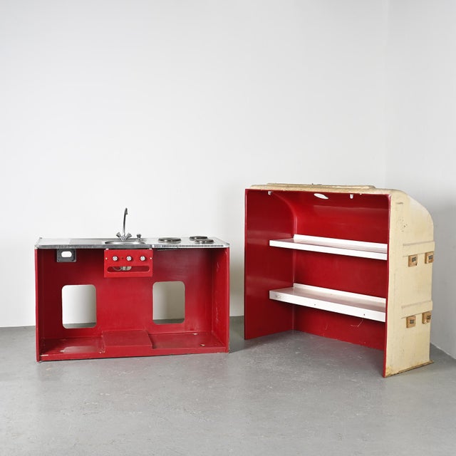 Vintage French Kitchen Block by Charlotte Perriand for Les Arcs, 1970s For Sale - Image 6 of 10