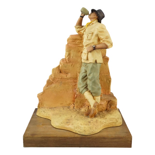 Advertising Resin Model Australian Adventurer Figurine from Avirex, United States, Late 20th Century For Sale