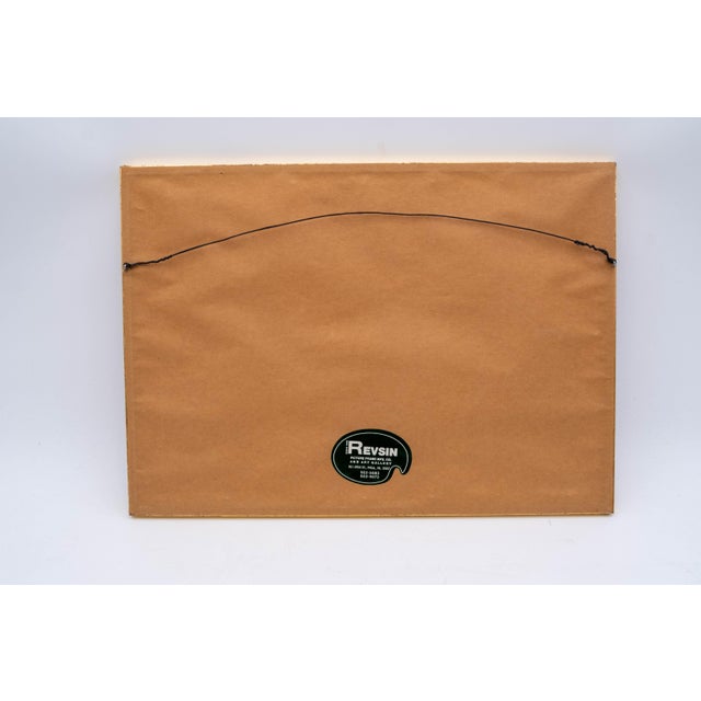 Pair of Framed Signed Watercolor Flower Prints For Sale - Image 12 of 15