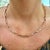 Rose Unisex 14k Rose Gold 5.20mm Oval Paper Clip Link Chain Necklace For Sale - Image 8 of 8