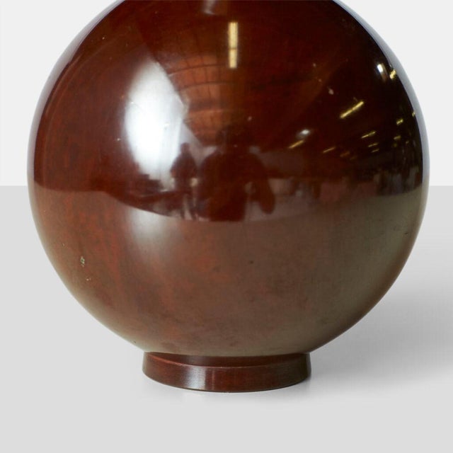 Japanese Bronze Vase For Sale - Image 4 of 5