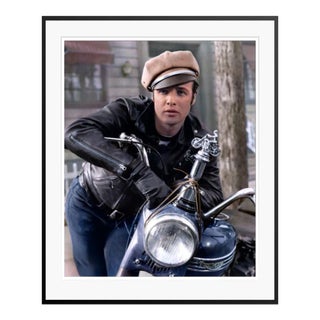 Marlon Brando as Johnny Strabler in "The Wild One" Black Framed Archival Pigment Print For Sale