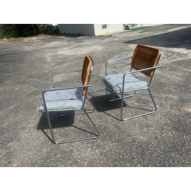 1960’s Bauhaus Style Cane Back Tubular Chairs a Pair Chairish