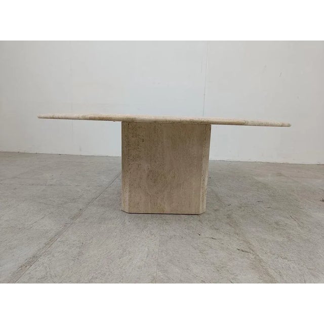 Vintage Travertine Coffee Table, 1970s For Sale - Image 6 of 11