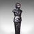 Black Pair of Vintage Figural Andirons, English, Fire Dog, Fireplace Rests, Art Deco For Sale - Image 8 of 11
