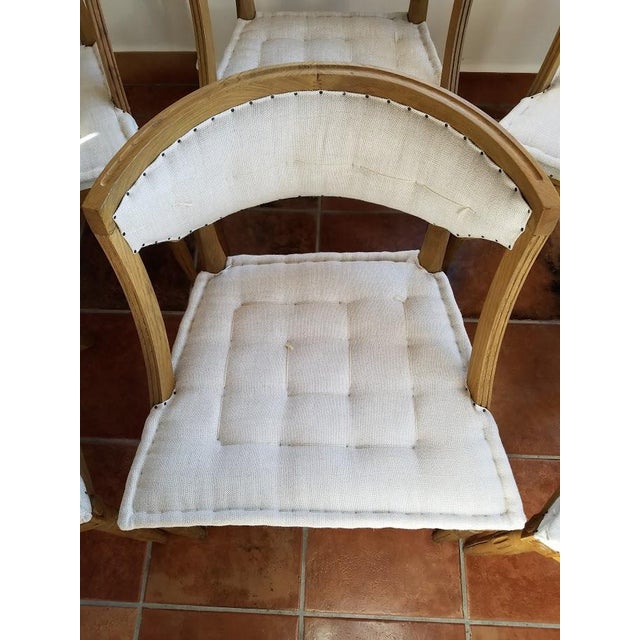 Restoration Hardware Swedish DemiLune Dining Chairs 6 Chairish