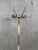 Vintage Italian Onyx Marble and Brass Hall Coat Rack with Rotating Crown and Sculptural Base, 1960s For Sale - Image 9 of 13