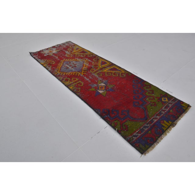 Turkish 1960s Small Anatolian Wool Carpet For Sale - Image 3 of 9