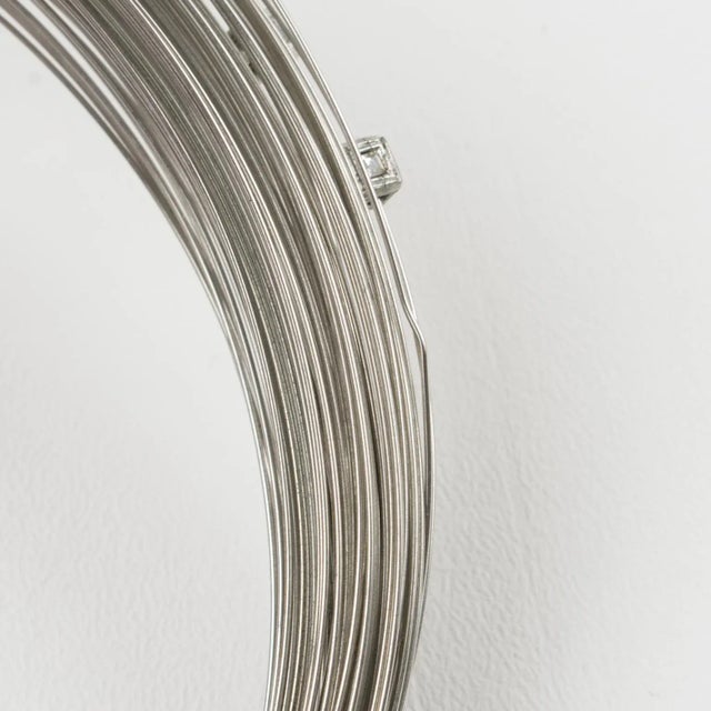 Thierry Mugler Silvered Metal Multi-Strand Wire Choker Necklace For Sale - Image 11 of 11