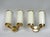 Contemporary Bauhaus Minimalist Wall Lights in Brass and Glass Cylinder, 1930s, Set of 2 For Sale - Image 3 of 18