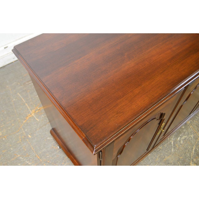 Ethan Allen Court Collection Solid Cherry Console Stereo