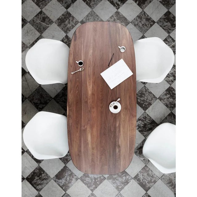 Gold Large Magnum Walnut Dinner Table by Pierre Favresse For Sale - Image 8 of 9