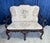 1950s Queen Anne Style Mahogany Needle Point Settee For Sale - Image 15 of 15