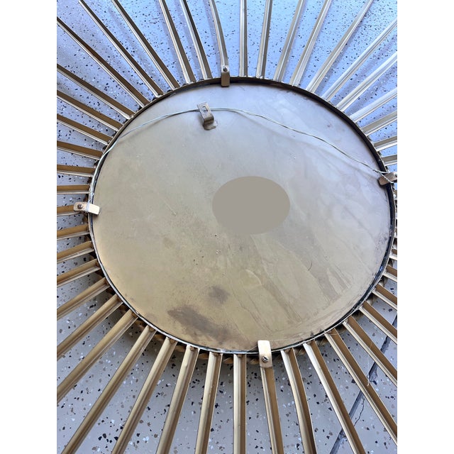 Extra Large Sunburst Convex Mirror, 60" For Sale In Naples, FL - Image 6 of 7