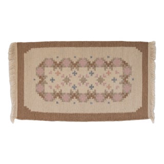 Small Swedish Floor Mat in Wool, 1960s For Sale