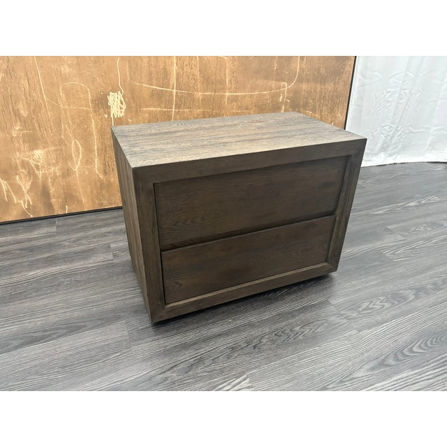 2020s Rh Drifted Reclaimed Oak Closed Nightstand – 32" – Drifted Brown Oak For Sale - Image 5 of 18