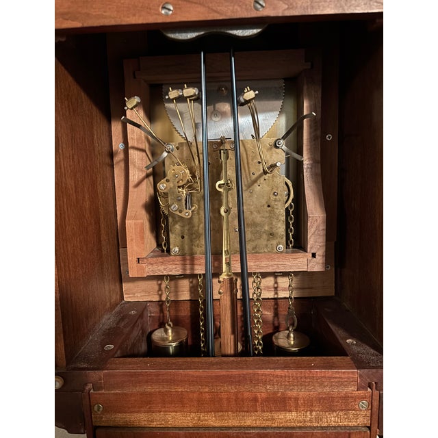 Vintage Emperor Grandfather Clock 353801 For Sale - Image 10 of 11