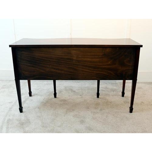 Sheraton Mahogany Serpentine Server Buffet, 1910s For Sale - Image 12 of 13