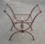 Neoclassical Neo-Classical Style X Base Iron Bench For Sale - Image 3 of 13