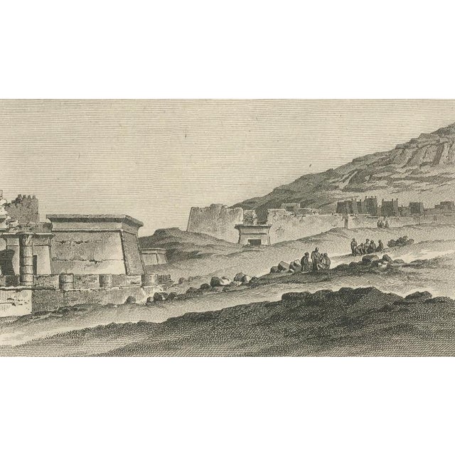 Paper Temple Ruins at Thebes with Architectural Plan, 1802, Paper For Sale - Image 7 of 11