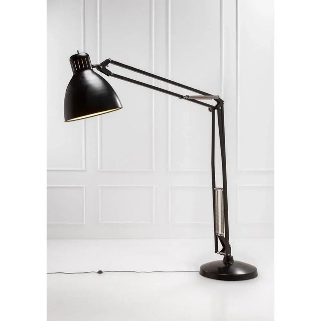 Black The Great JJ Lamp by Jac Jacobsen for Luxit Leucos, 1980s, in Very Good conditions. Designed 1980 to 1989 I have...