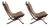 Focus Sling Lounge Chairs from Bramin Møbler, 1970s, Set of 2 For Sale