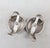 Metal Vintage Signed Napier Rhodium Plated Apple Clip Earrings-2 Pieces For Sale - Image 7 of 7