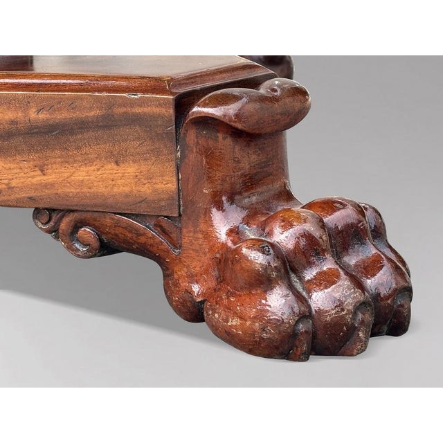 French Charles X Mahogany Centre Table, 1830s For Sale - Image 6 of 12