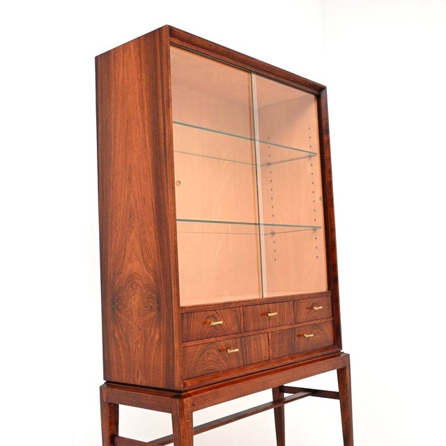 1960s Vintage Swedish Display Cabinet by Svante Skogh for Seffle Möbelfabrik, 1960s For Sale - Image 5 of 11
