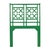 Chinoiserie Lattice Back Platform Bed Twin Extra Long, Bright Green For Sale - Image 3 of 7
