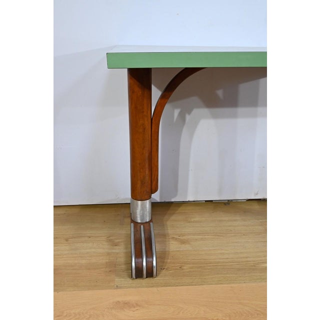 Vintage Bistro Tables in Laminate and Beech, 1950s, Set of 2 For Sale - Image 12 of 18