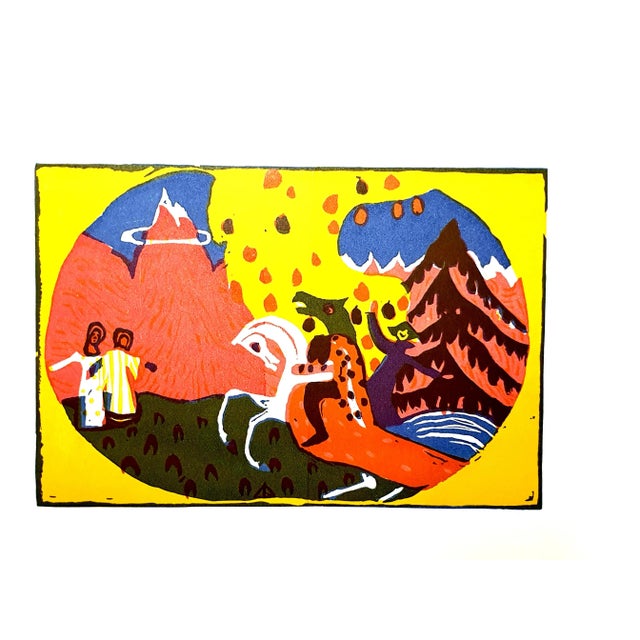 Wassily Kandinsky - Horse Knight - Original Etching 1966 For Sale - Image 6 of 6